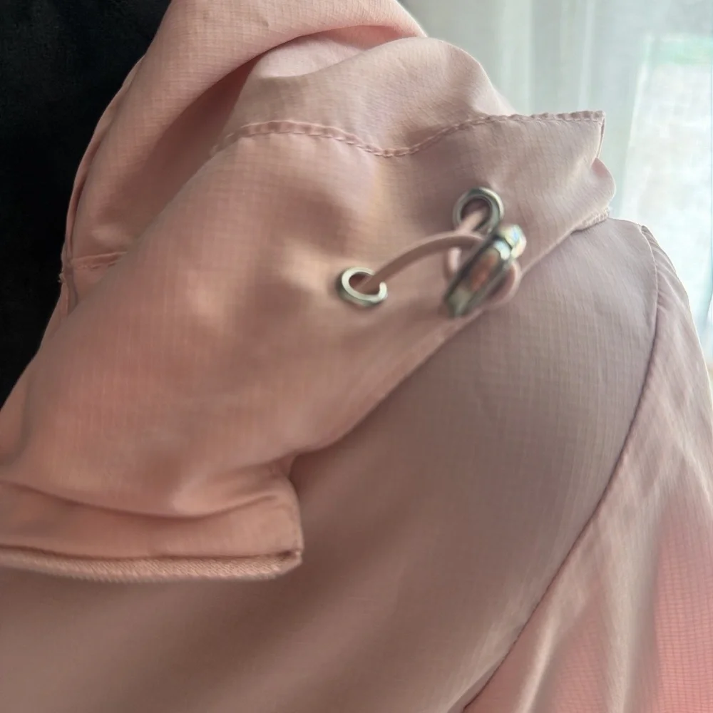 Love Tree Light Pink Bomber Super Lightweight Crop Jacket Sz S Water Resistant